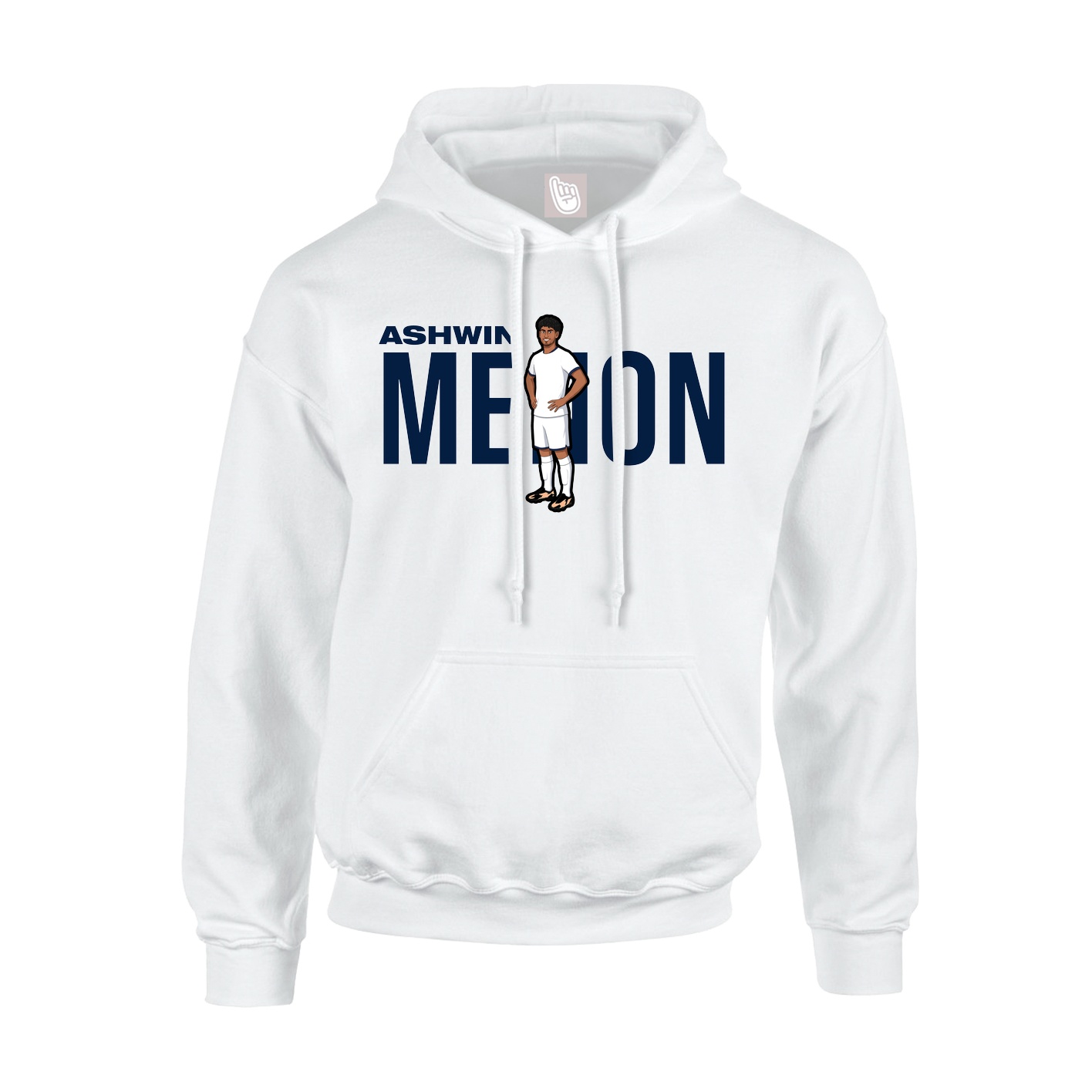 Youth Hoodie — Player Name in White