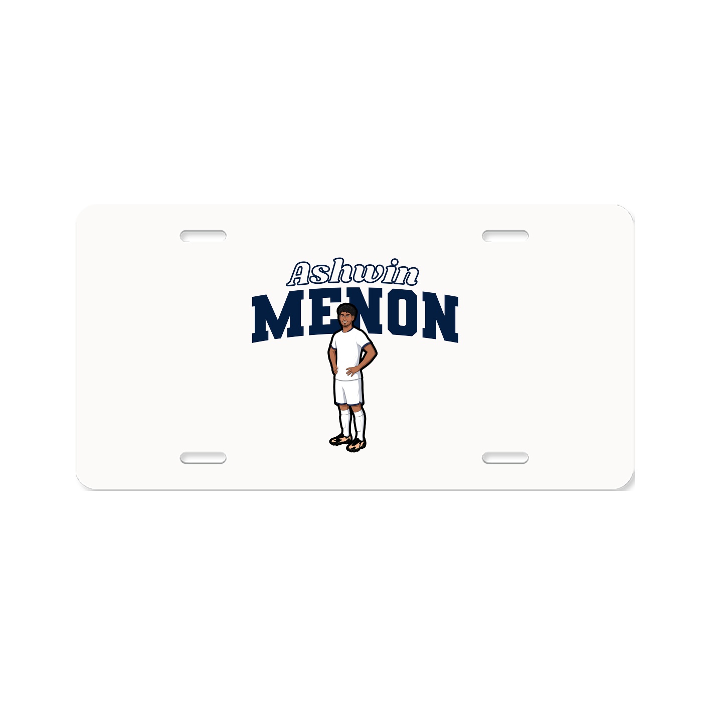 License Plate — Name Arch in Classic
