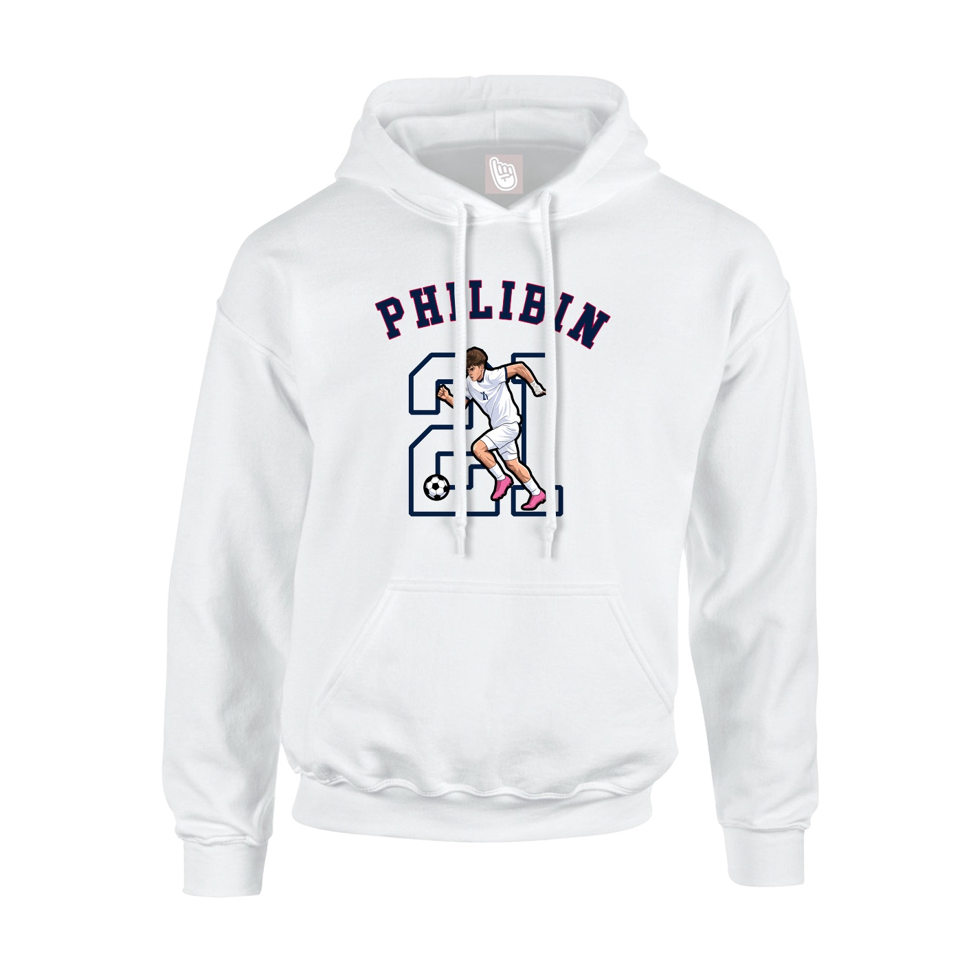 Youth Hoodie — Shirsey Arch in White