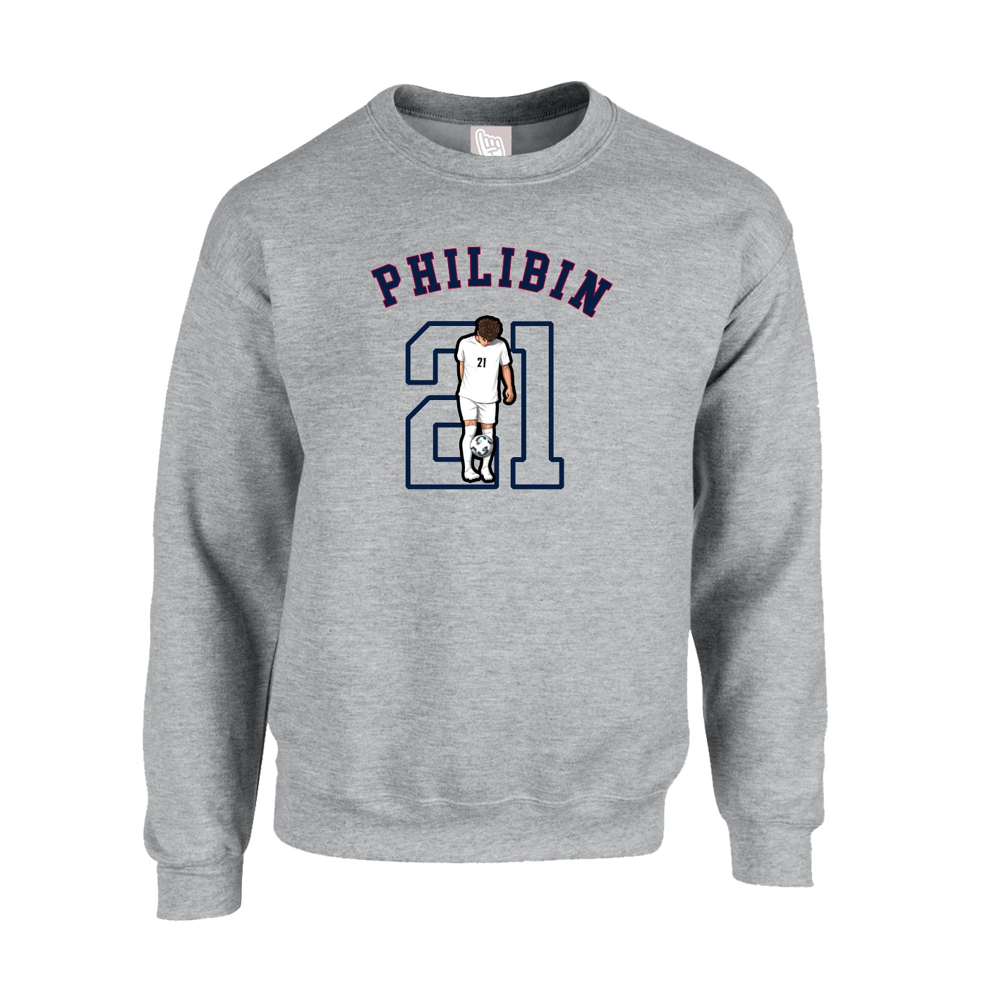 Fleece Crew — Shirsey Arch in Grey
