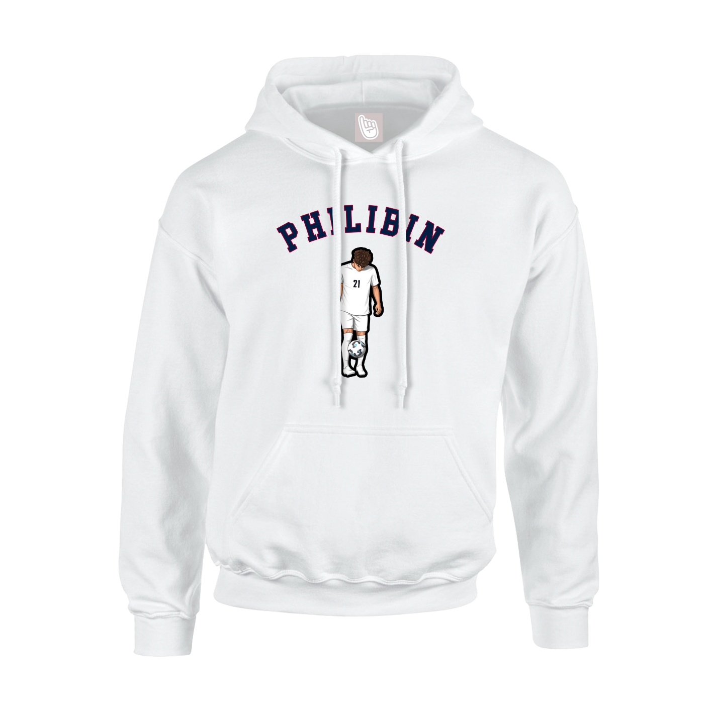 Youth Hoodie — Shirsey Arch in White