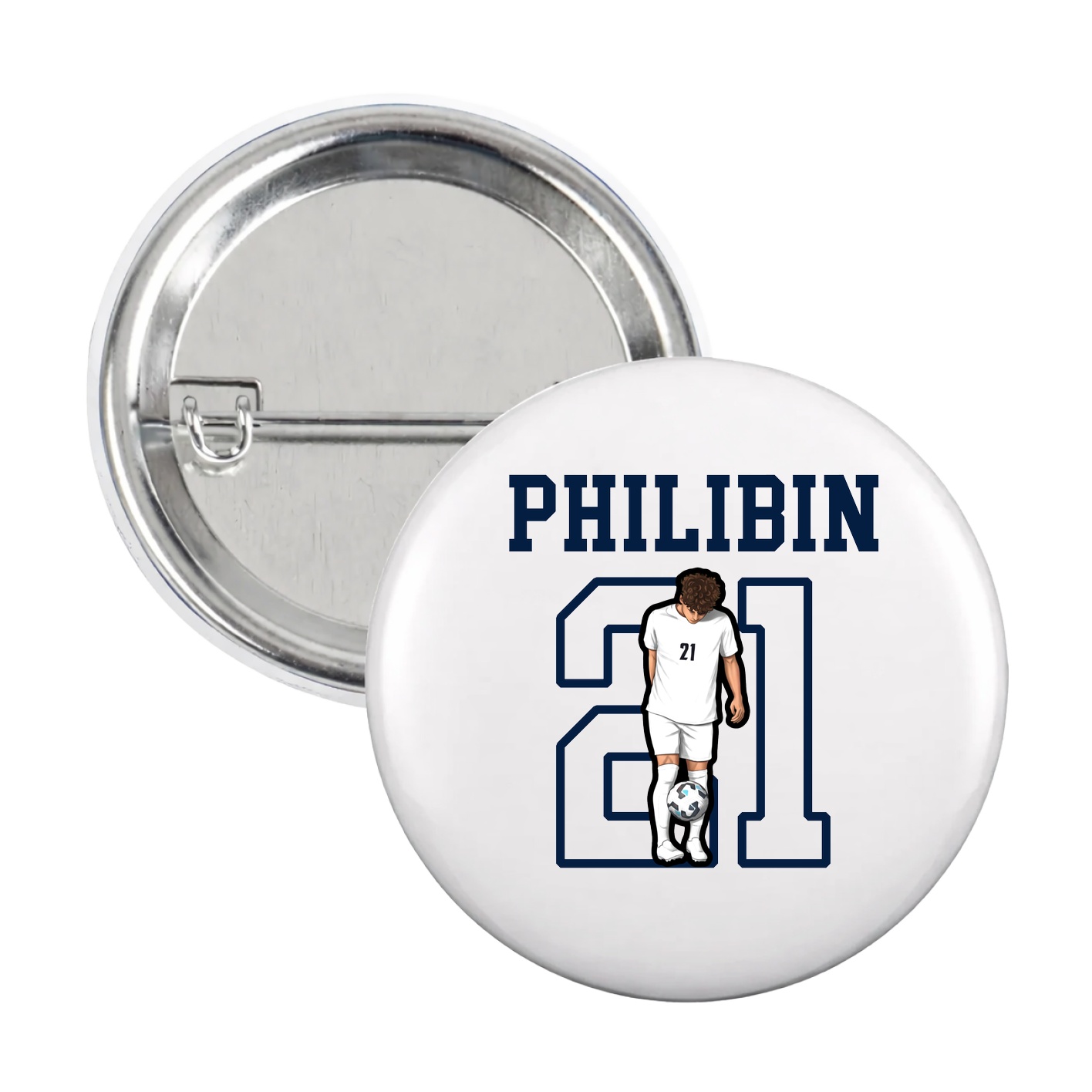 Game Day Button — Shirsey in White