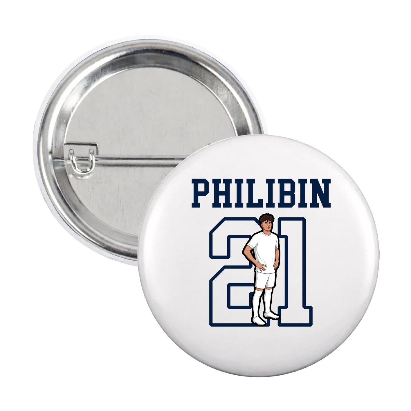 Game Day Button — Shirsey in White