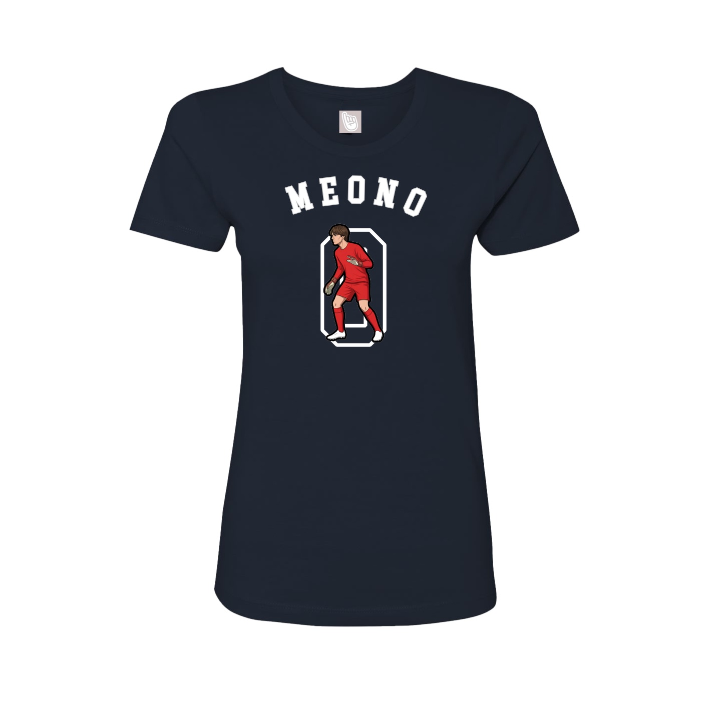 Fitted Women's Tee — Shirsey Arch in Navy