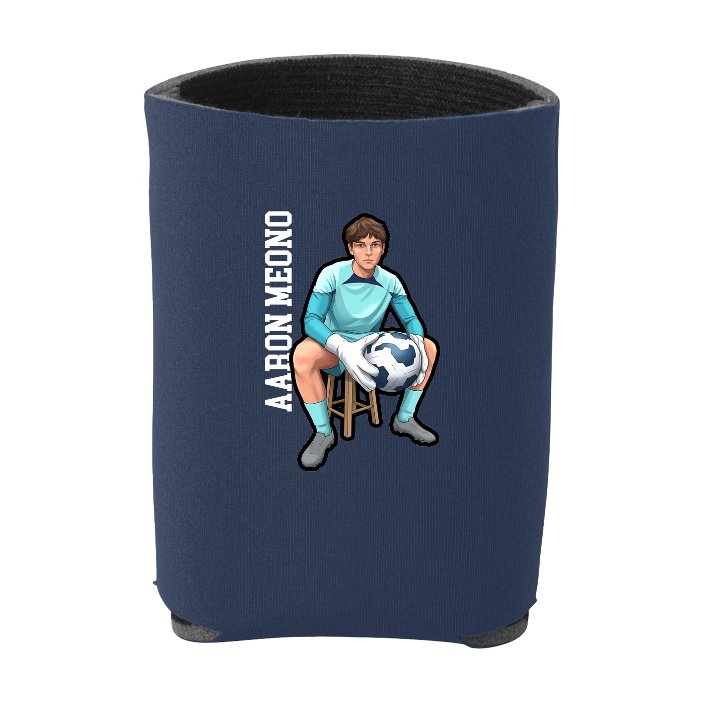 Can Holder — Name Vertical in Navy