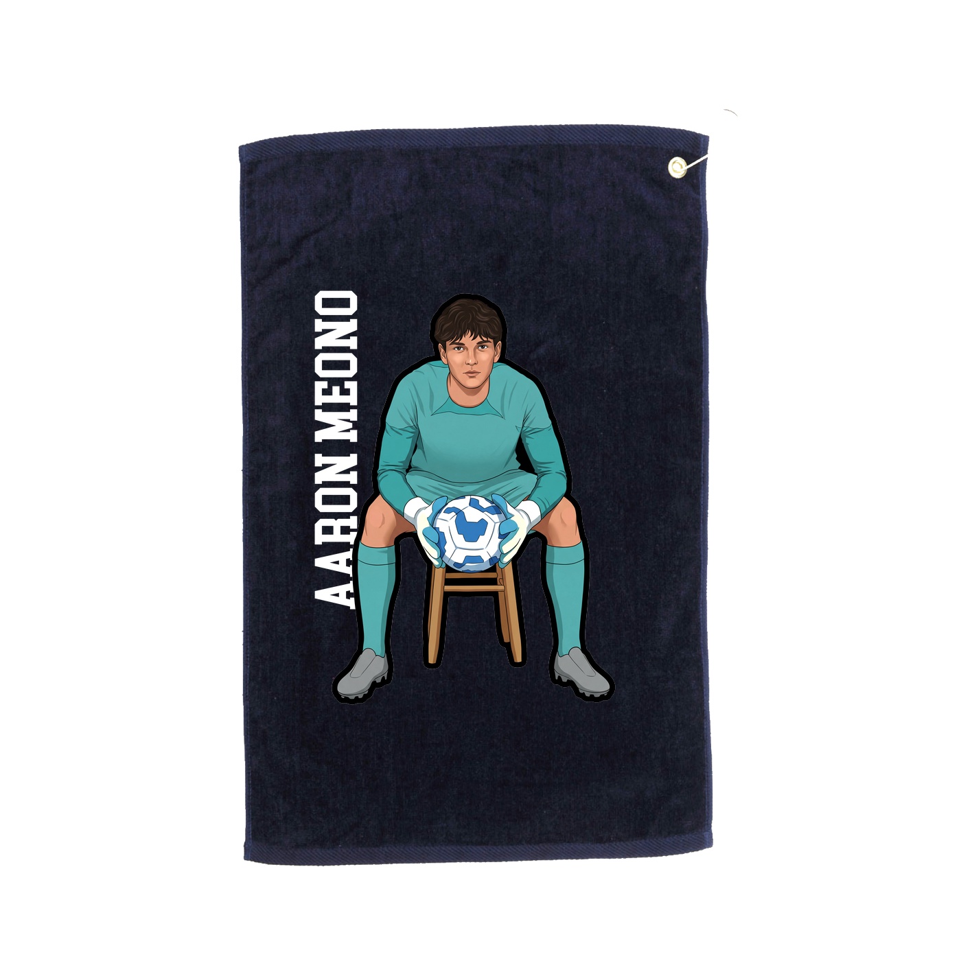 Golf Towel — Name Vertical in Navy
