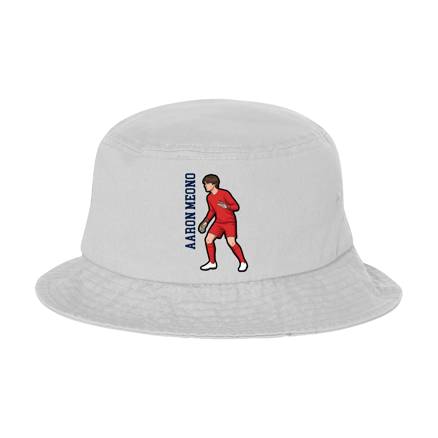 Bucket Cap — Name Vertical in White