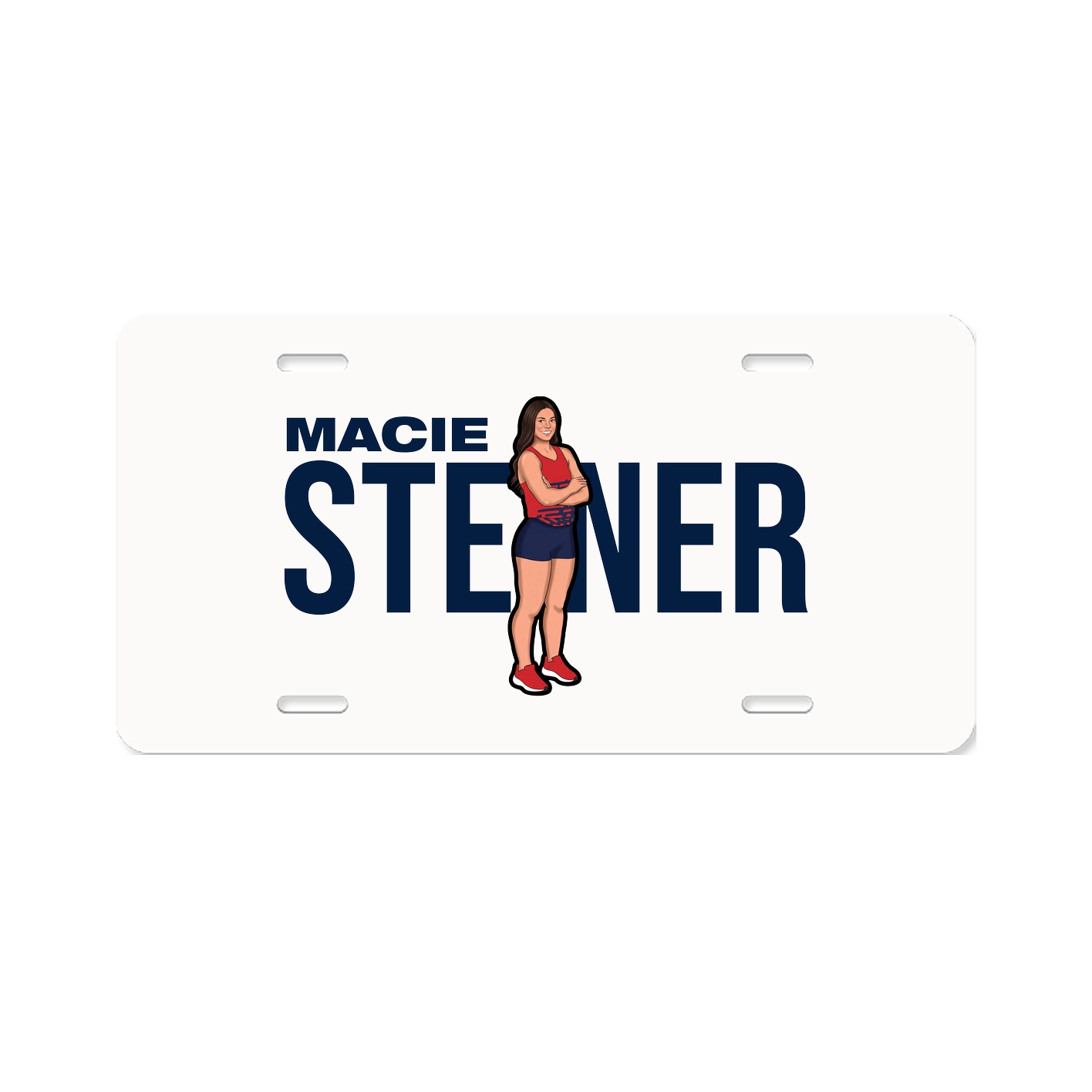 License Plate — Player Name in Classic
