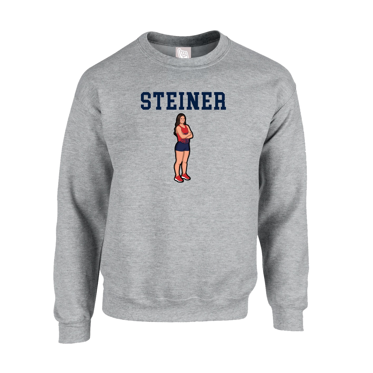 Fleece Crew — Shirsey in Grey