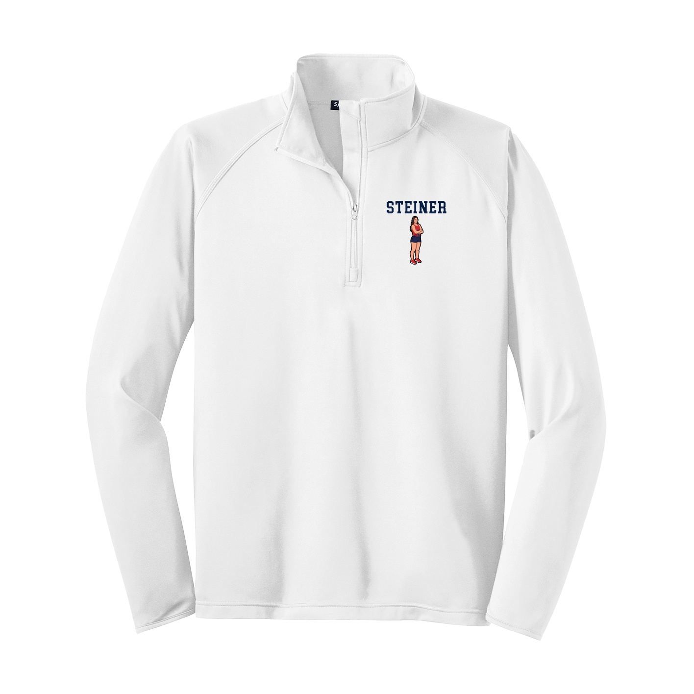 Q-Zip Pullover — Shirsey in White