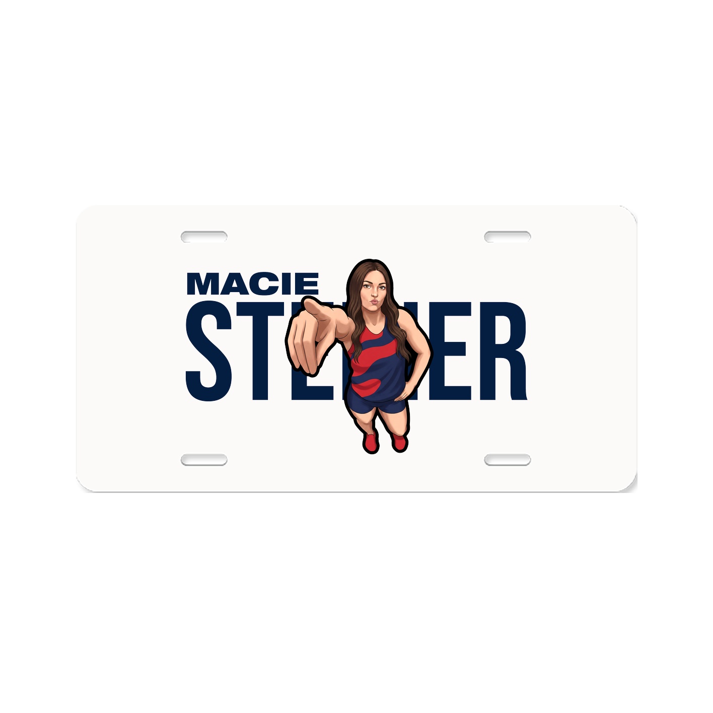 License Plate — Player Name in Classic