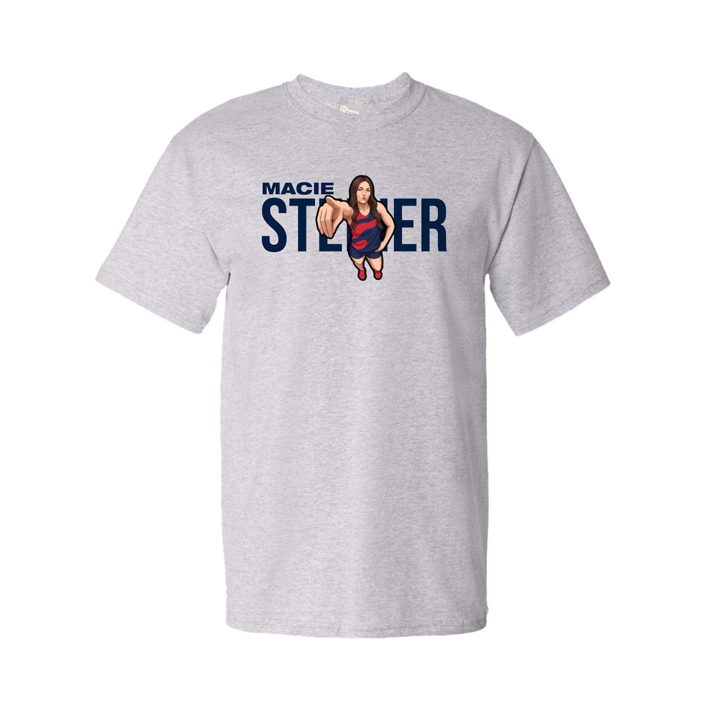 Youth Tee — Player Name in Grey