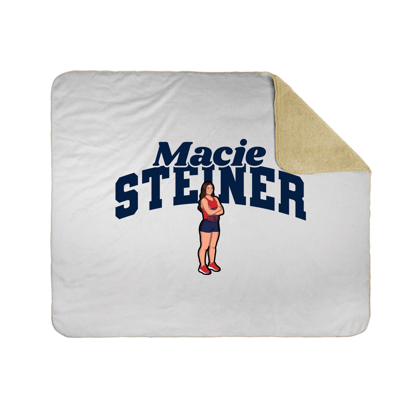 Throw Blanket — Signature Arch in White