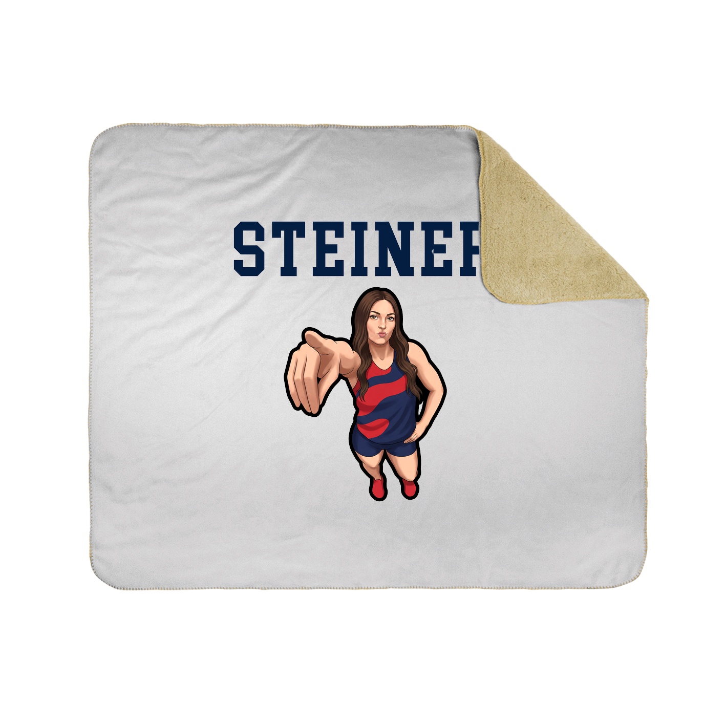 Throw Blanket — Shirsey in White