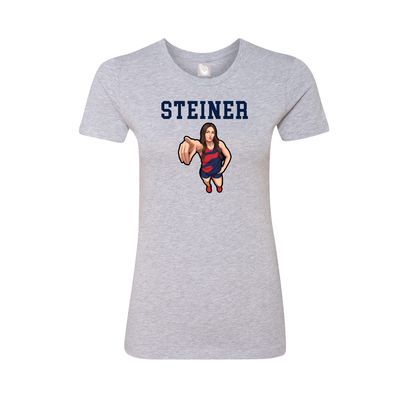 Fitted Women's Tee — Shirsey in Grey