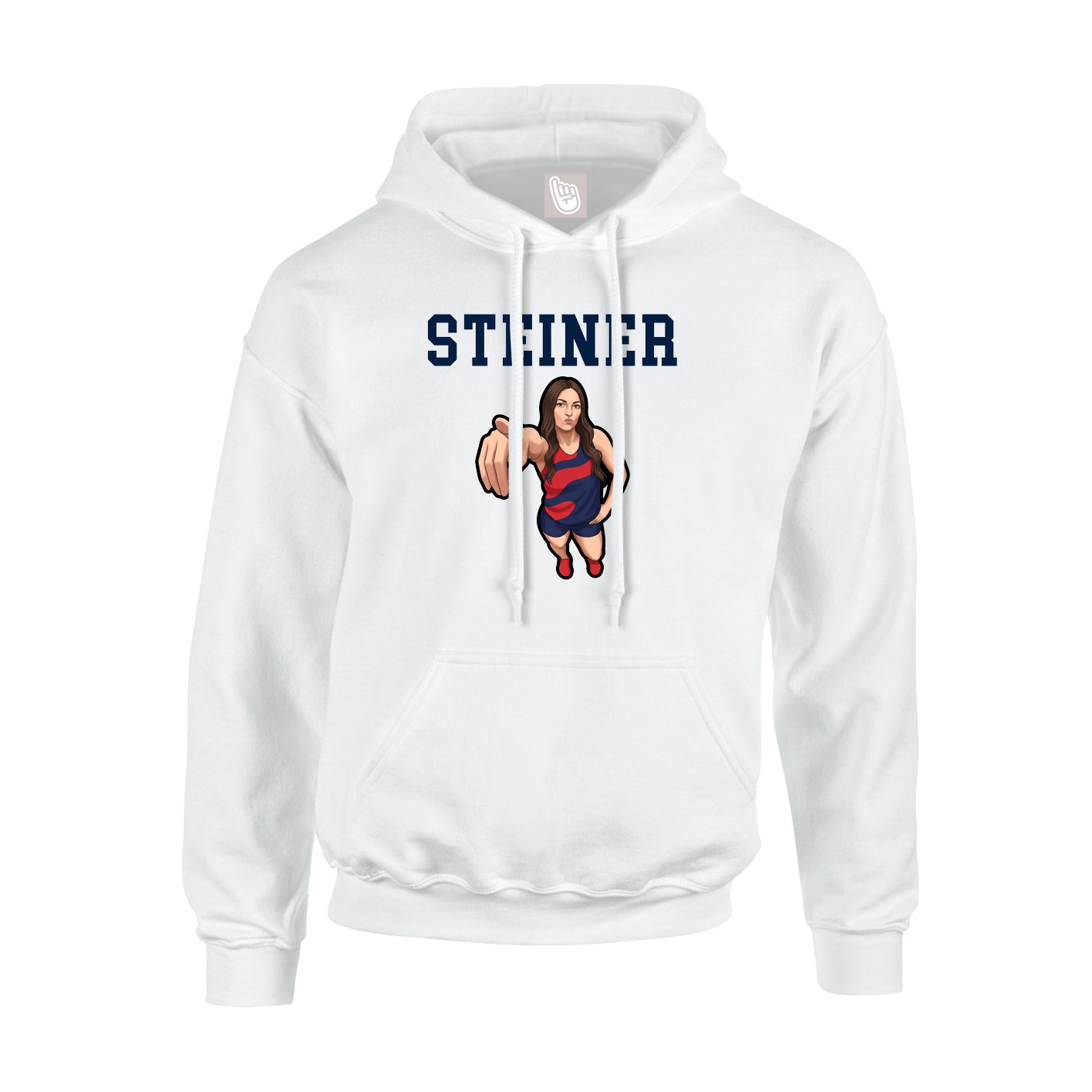 Hoodie — Shirsey in White