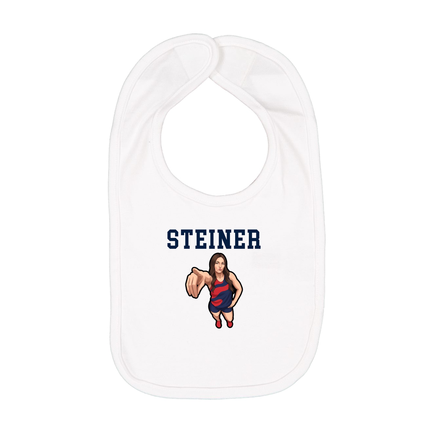 Infant Bib — Shirsey in White