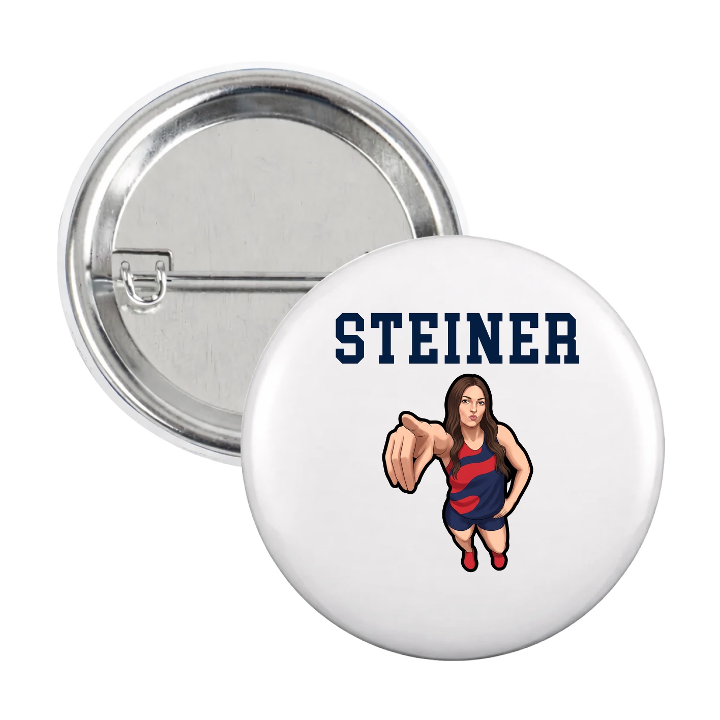 Game Day Button — Shirsey in White