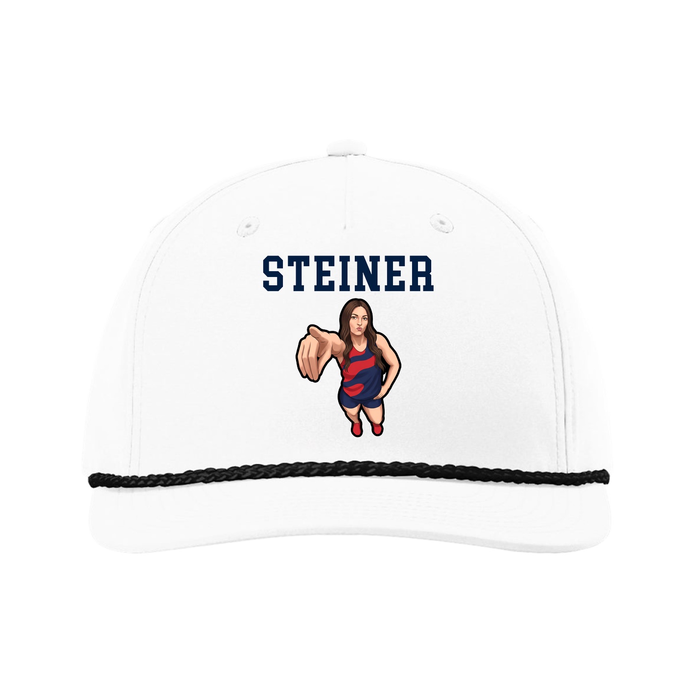 Five-Panel Classic Rope Cap — Shirsey in White