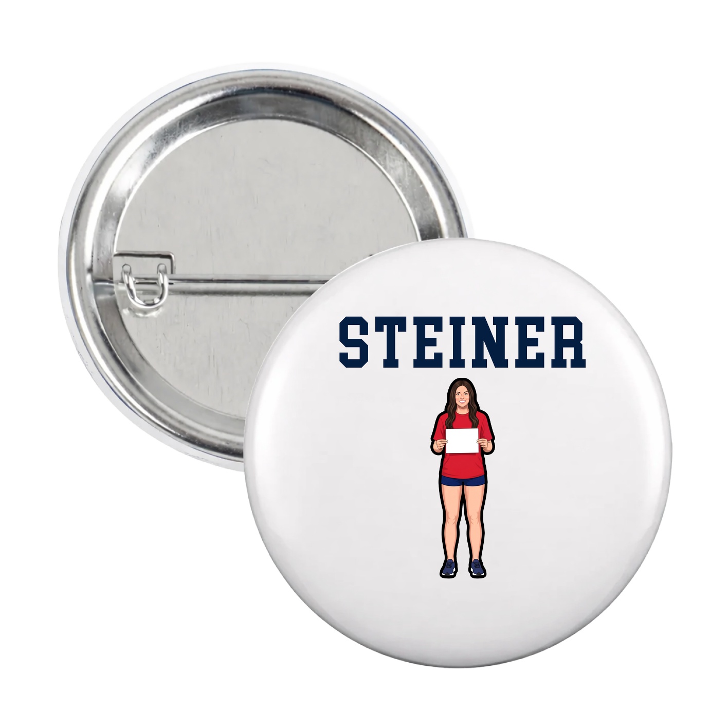 Game Day Button — Shirsey in White