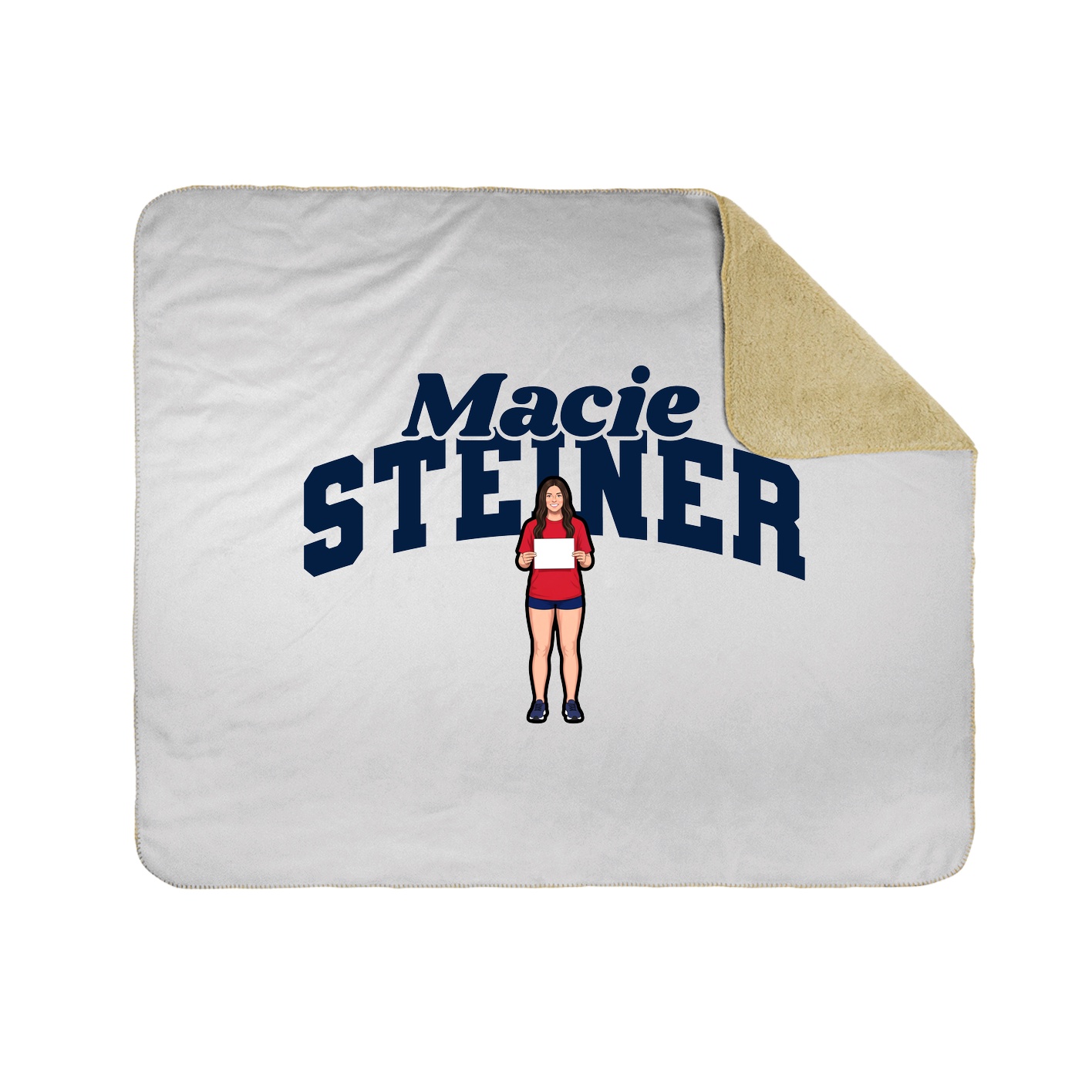Throw Blanket — Signature Arch in White