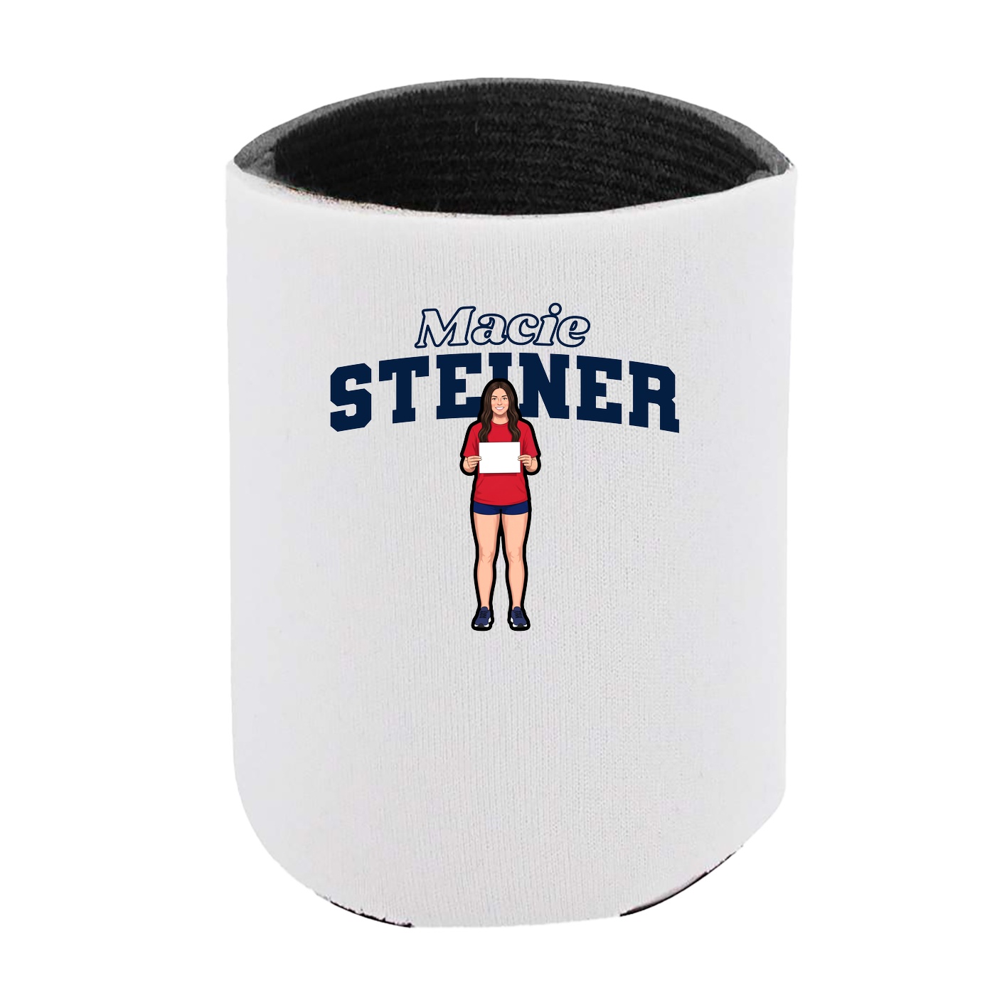 Can Holder — Name Arch in White
