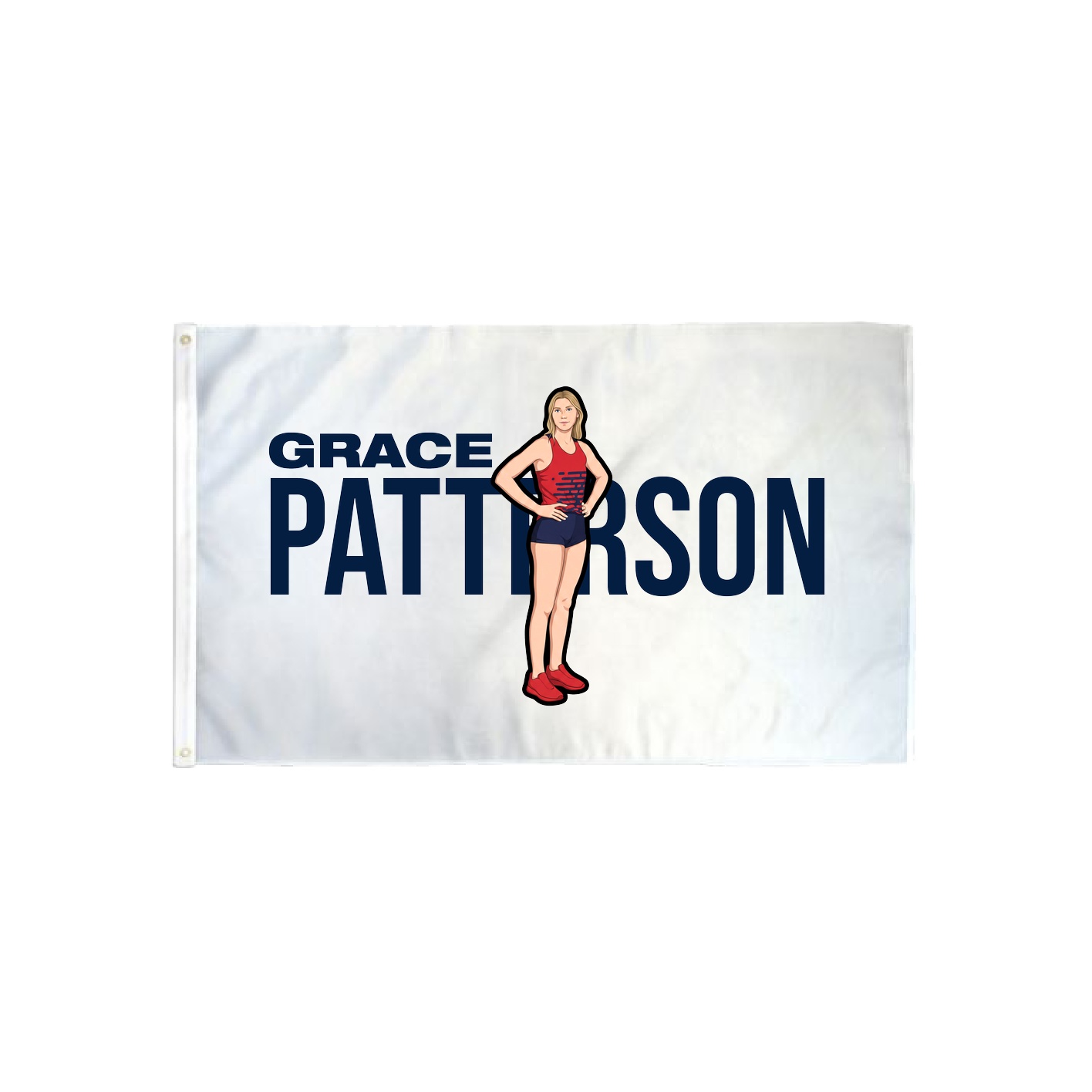 3x5 Flag — Player Name in Classic
