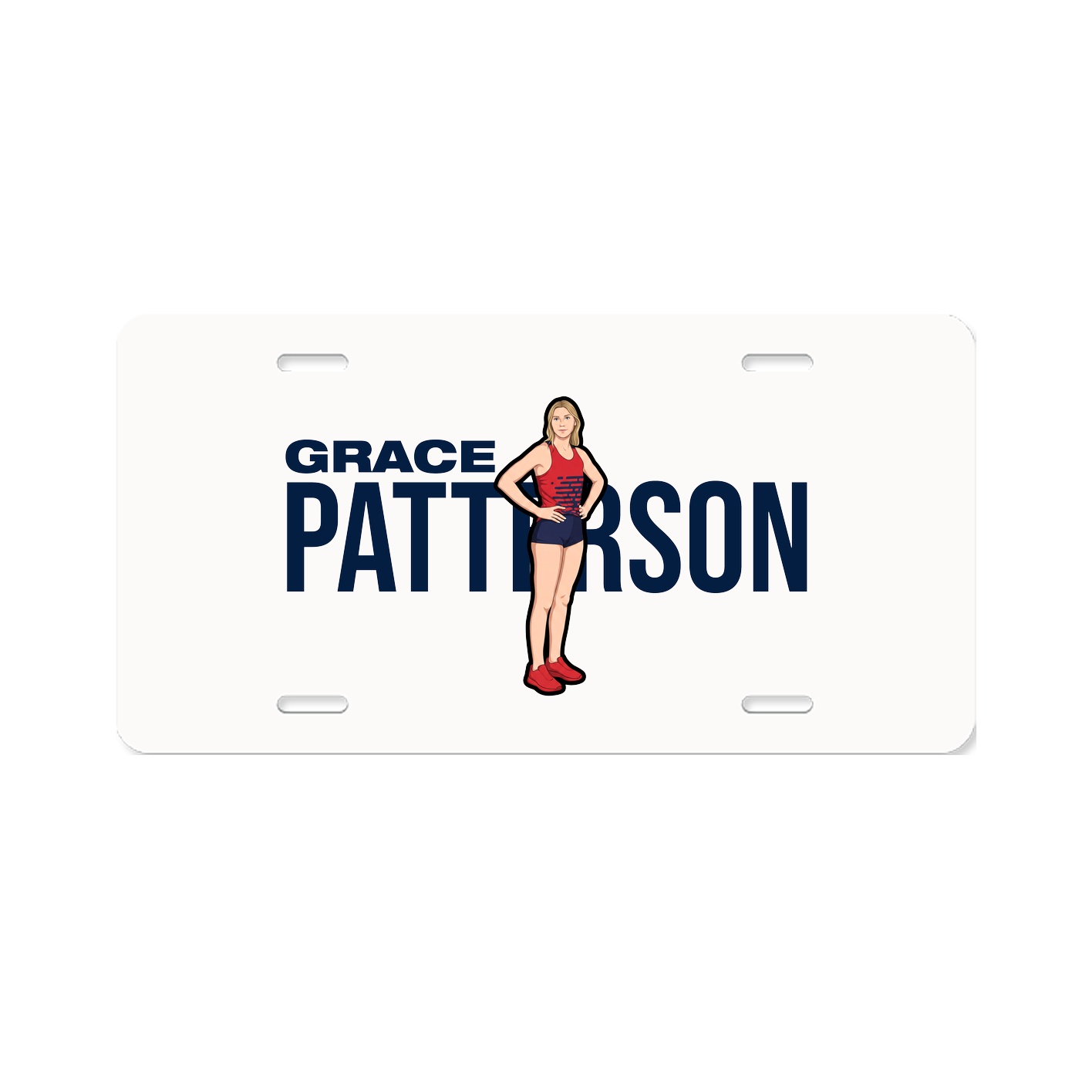 License Plate — Player Name in Classic