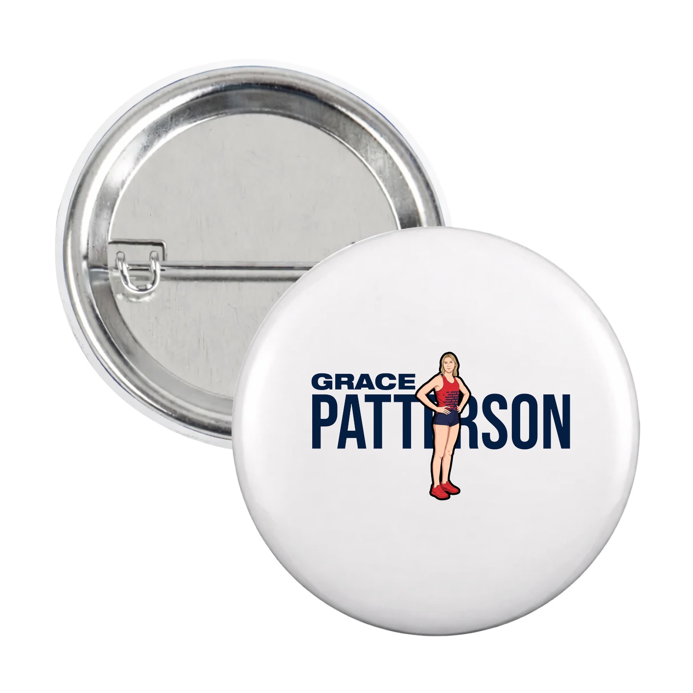Game Day Button — Player Name in White