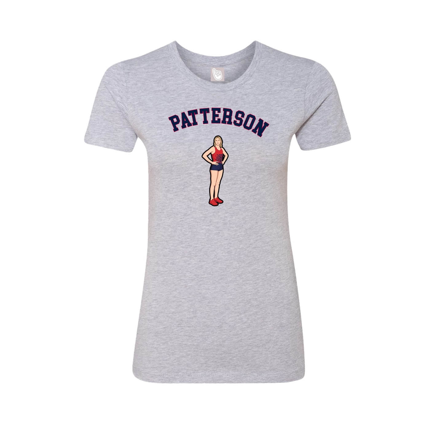 Fitted Women's Tee — Shirsey Arch in Grey