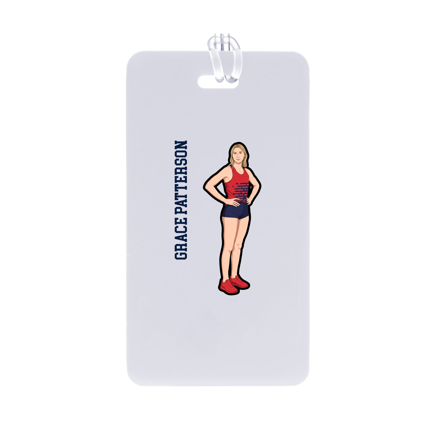 Bag Tag — Name Vertical in Classic