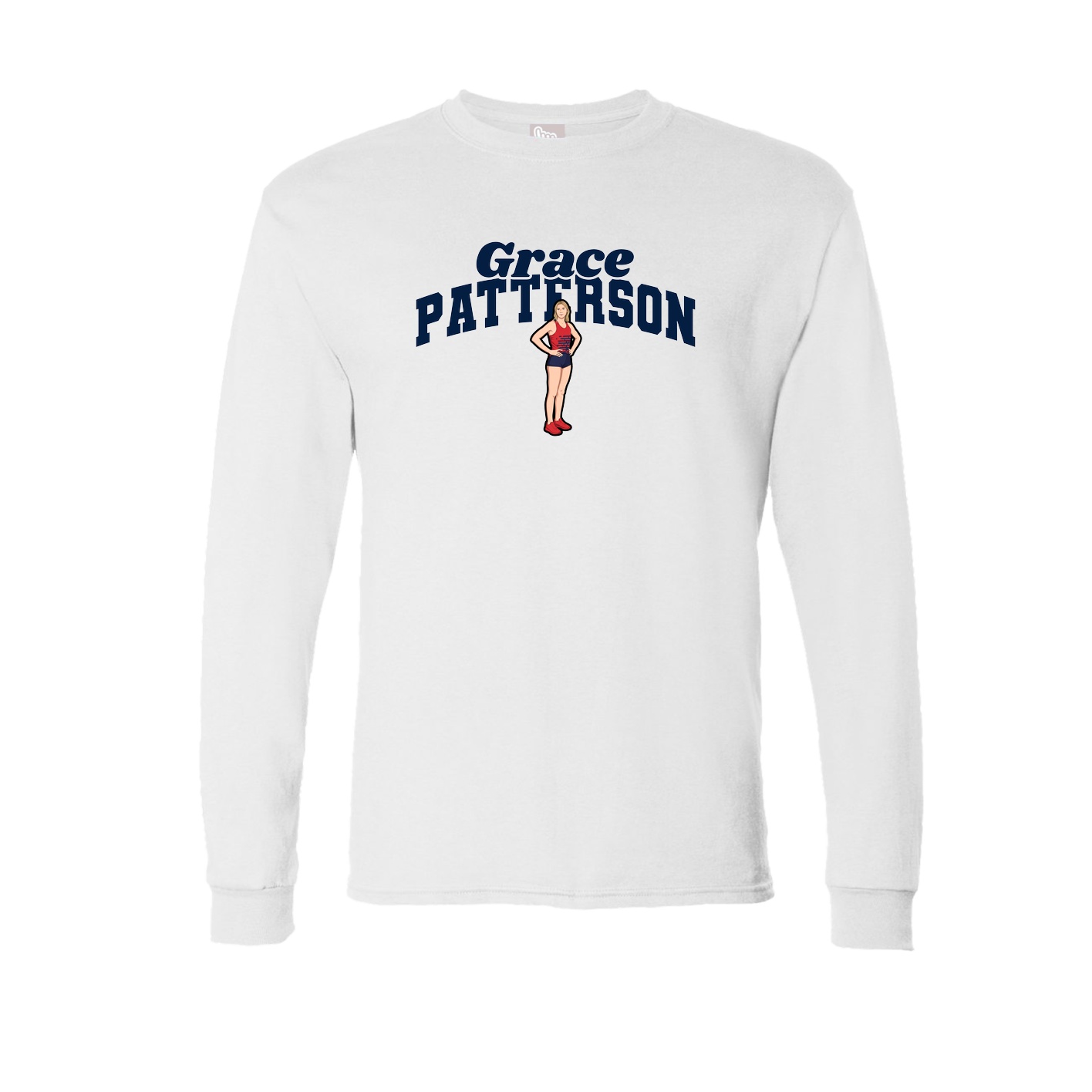 Long Sleeve Tee — Signature Arch in White