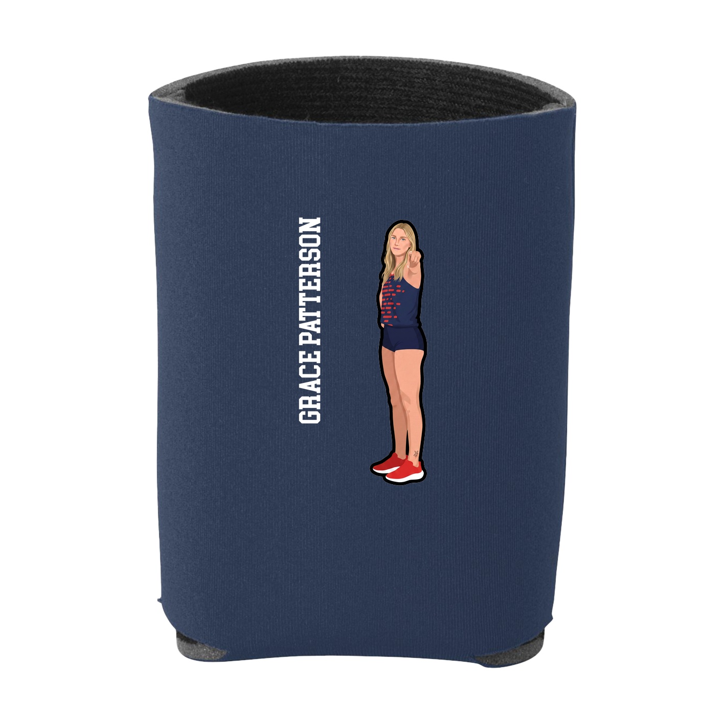 Can Holder — Name Vertical in Navy