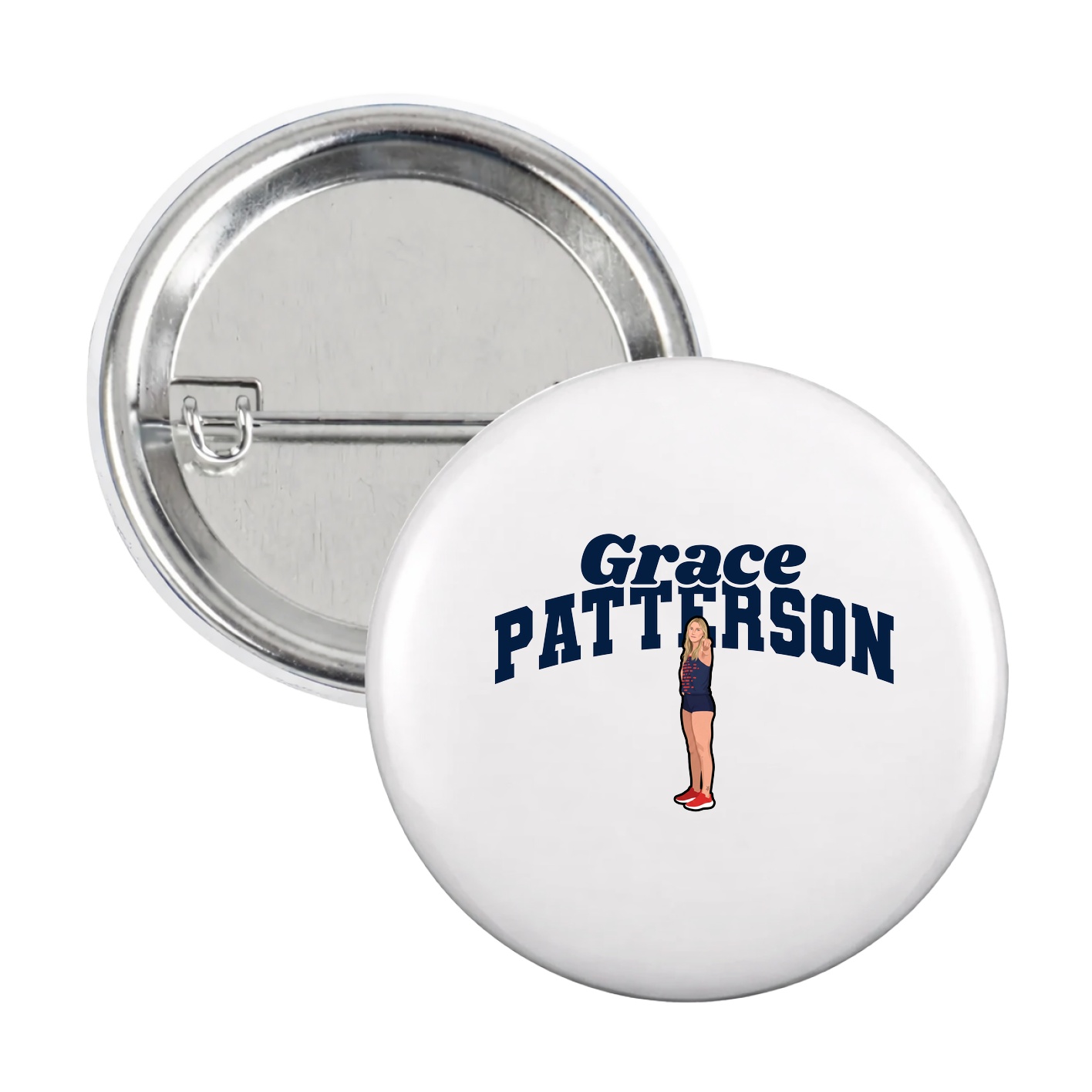 Game Day Button — Signature Arch in White