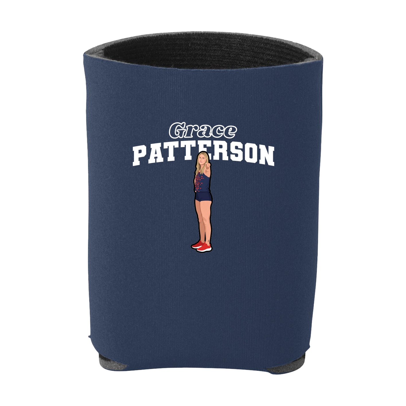 Can Holder — Name Arch in Navy