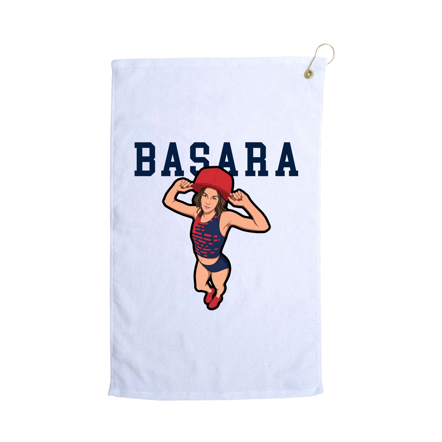 Golf Towel — Classic in White