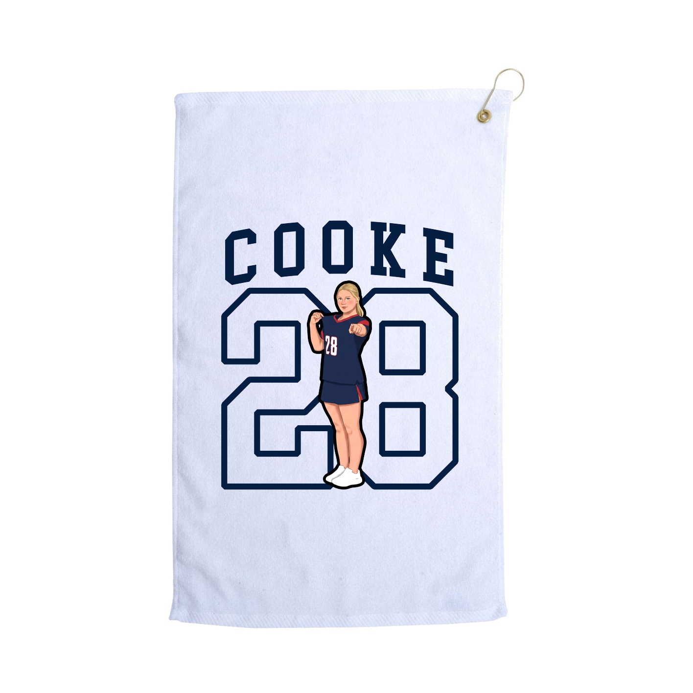 Golf Towel — Shirsey in White