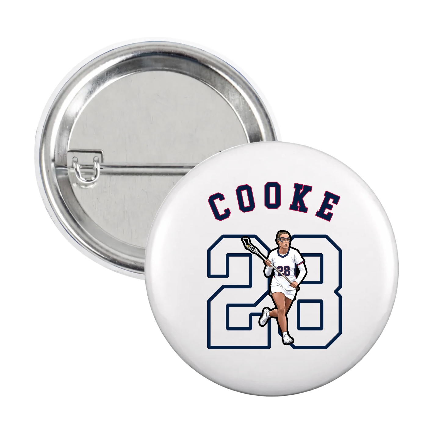 Game Day Button — Shirsey Arch in White