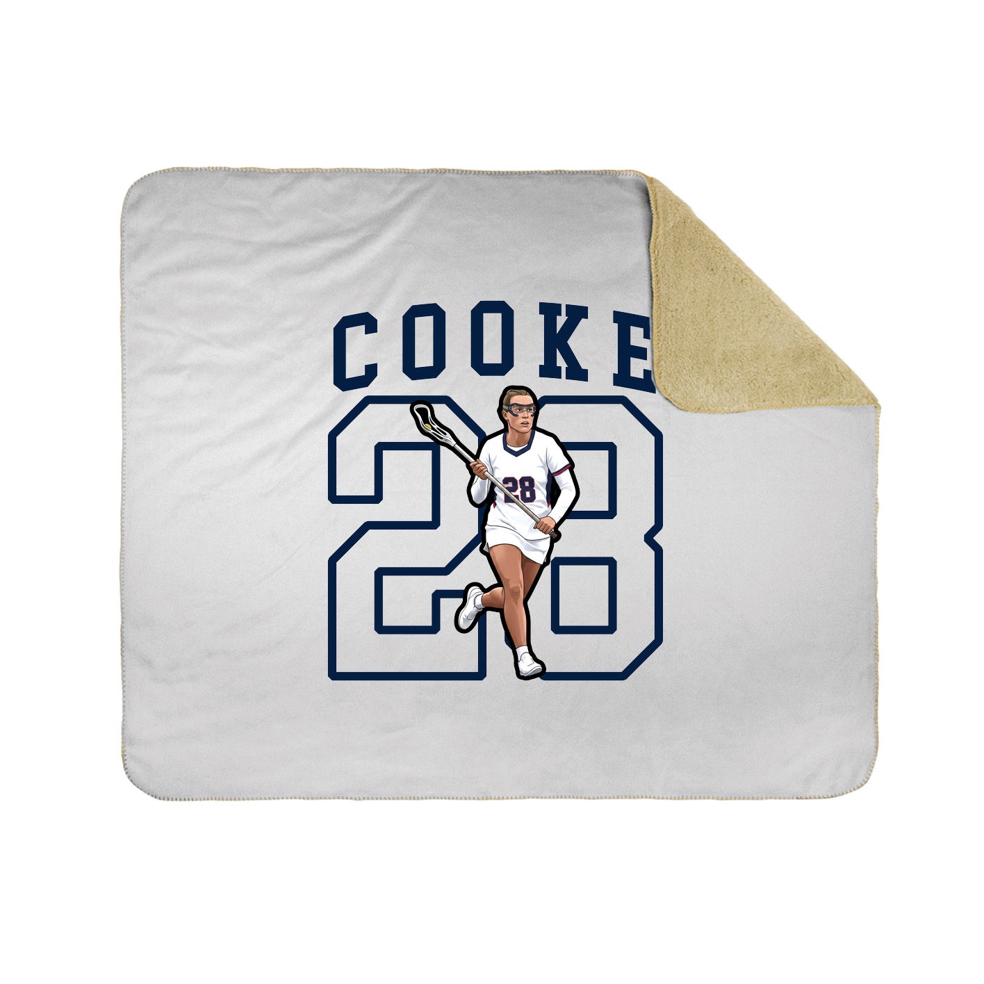 Throw Blanket — Shirsey in White