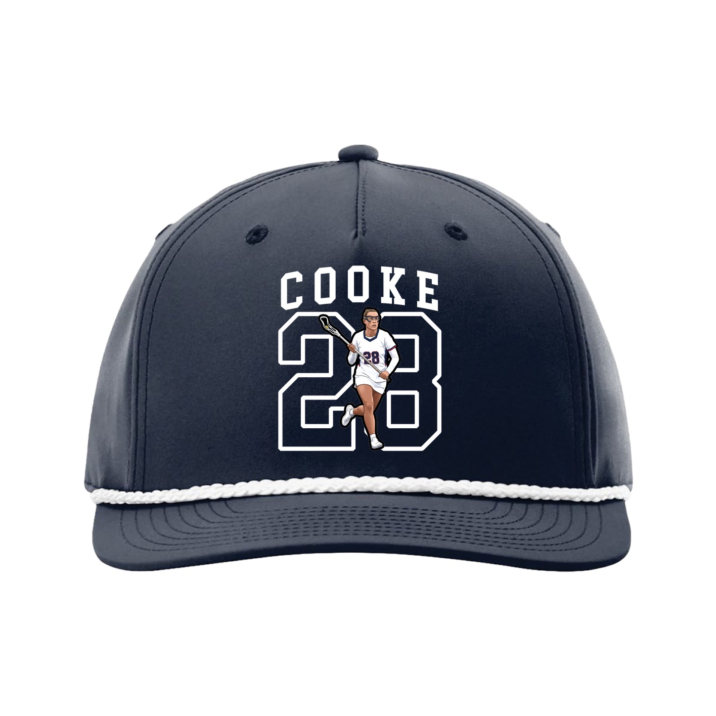 Five-Panel Classic Rope Cap — Shirsey in Navy