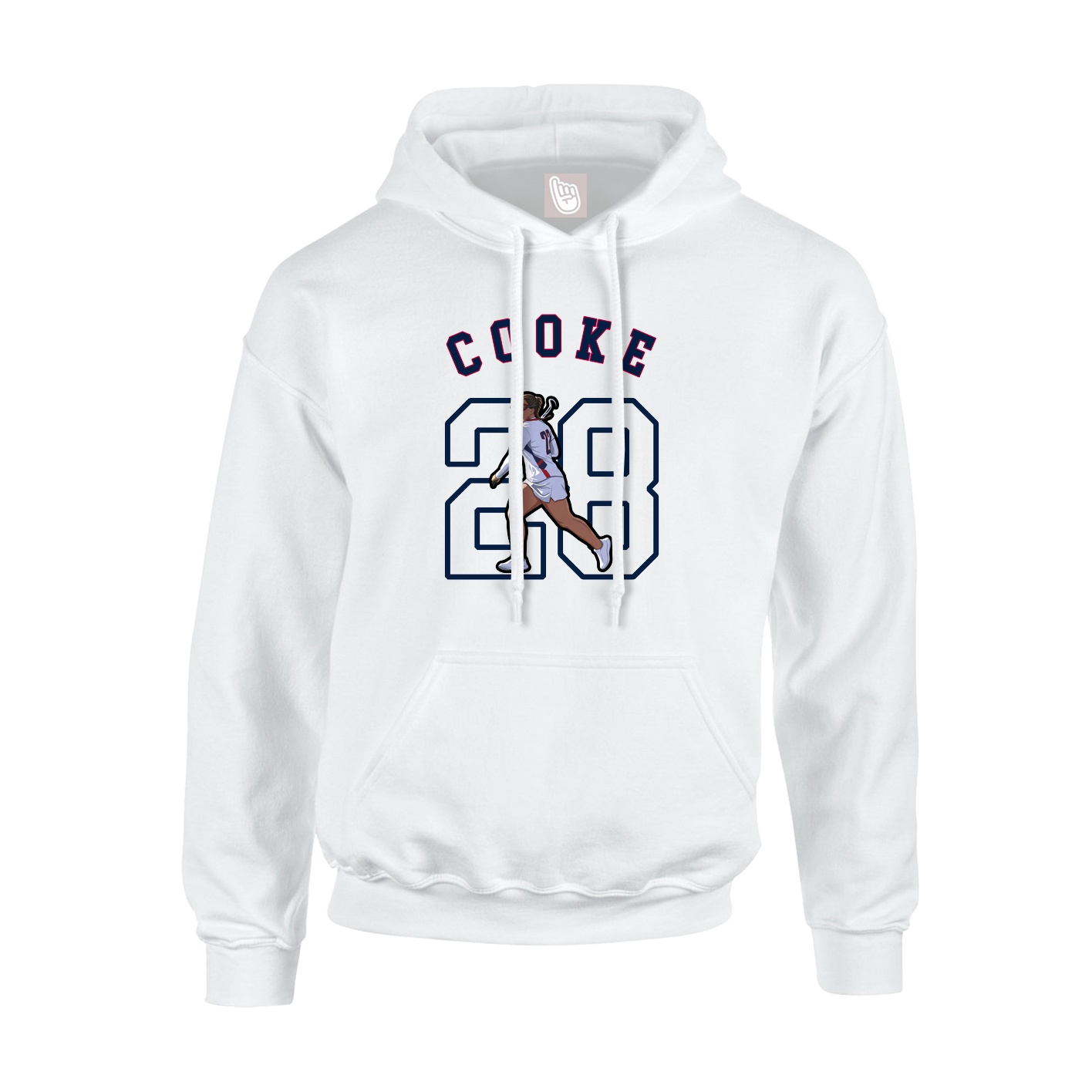 Youth Hoodie — Shirsey Arch in White