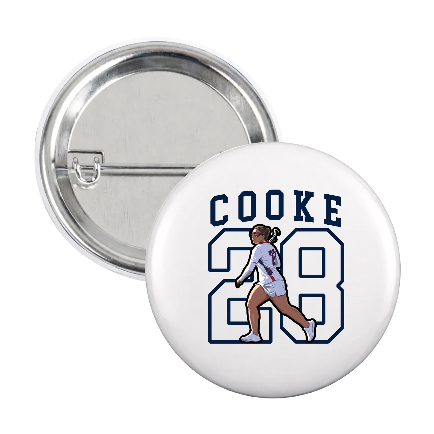 Game Day Button — Shirsey in White