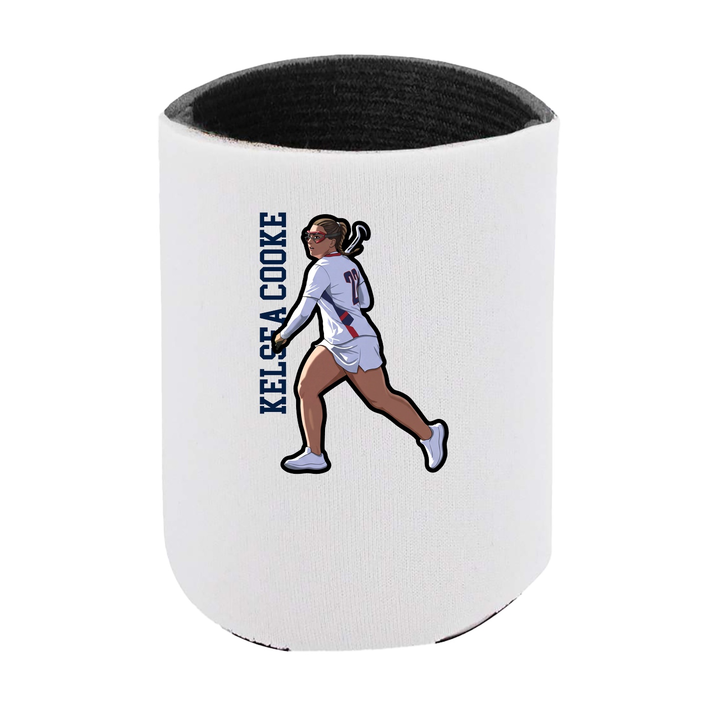 Can Holder — Name Vertical in White