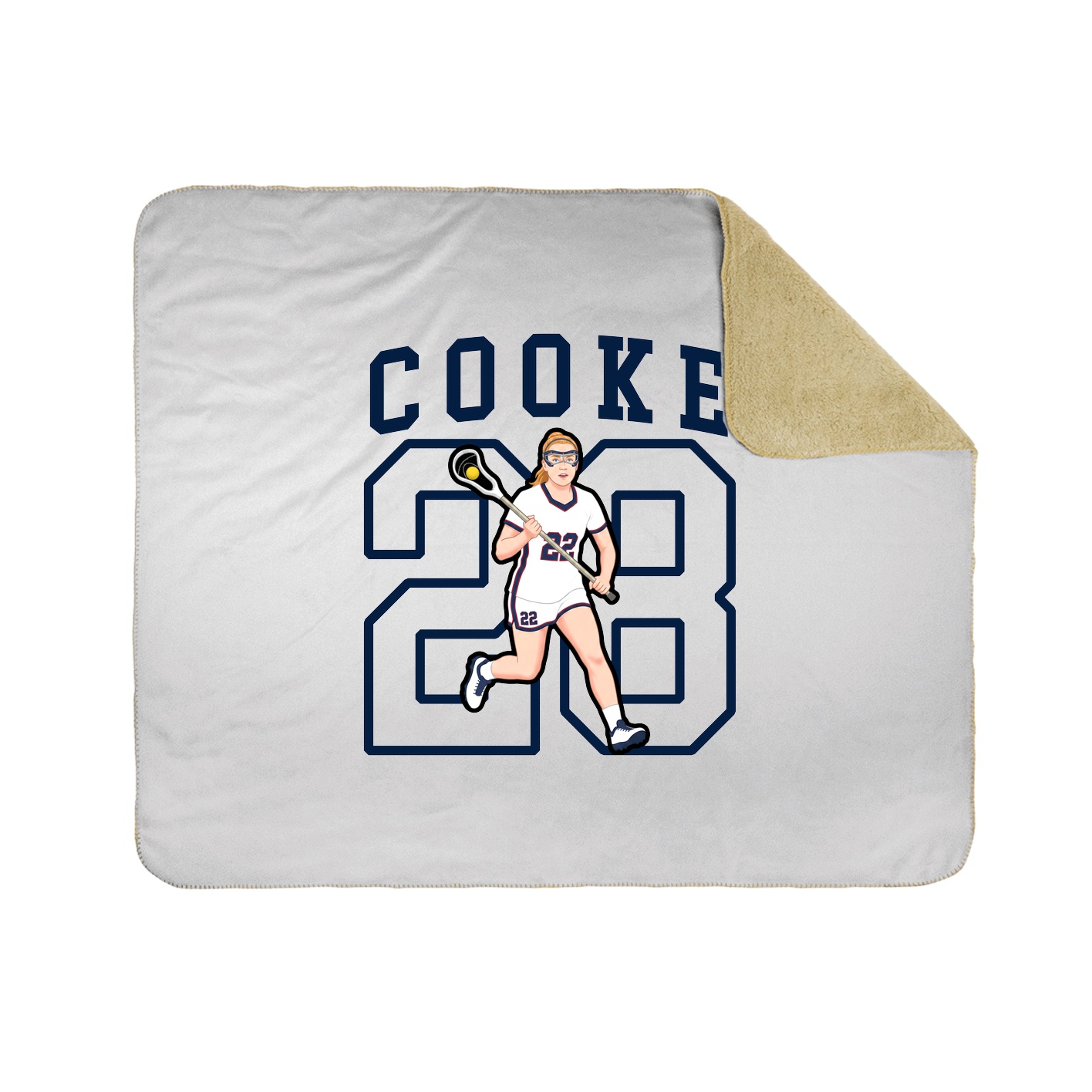 Throw Blanket — Shirsey in White