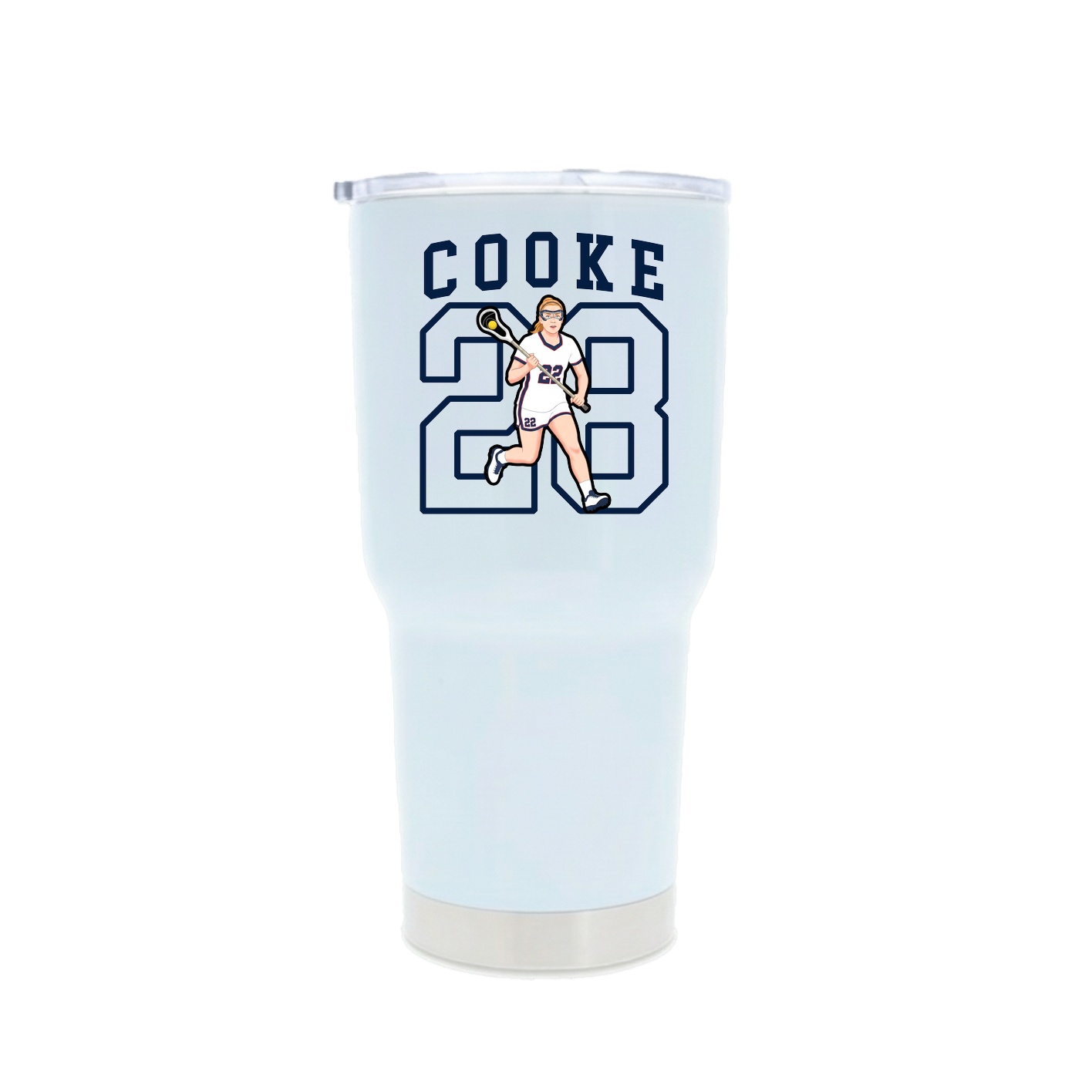 30oz Stainless Steel Tumbler — Shirsey in White