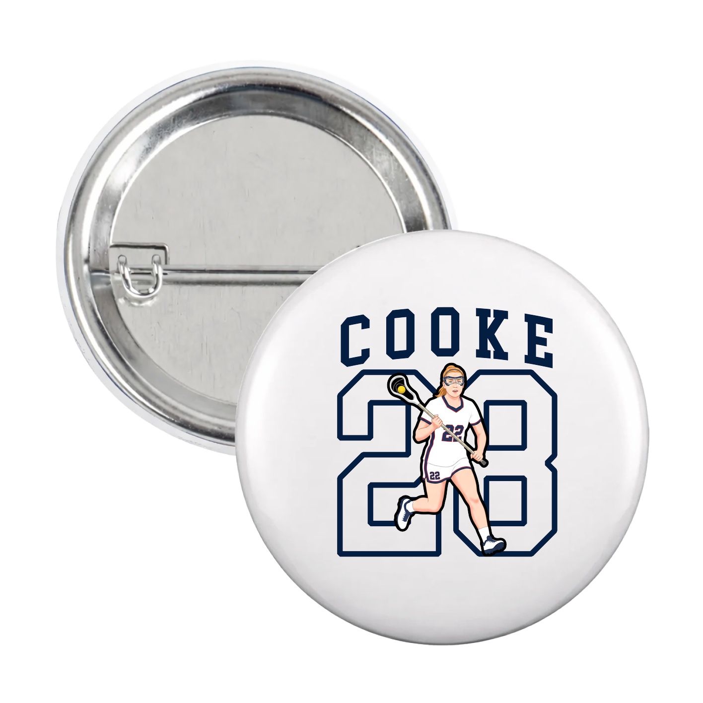 Game Day Button — Shirsey in White