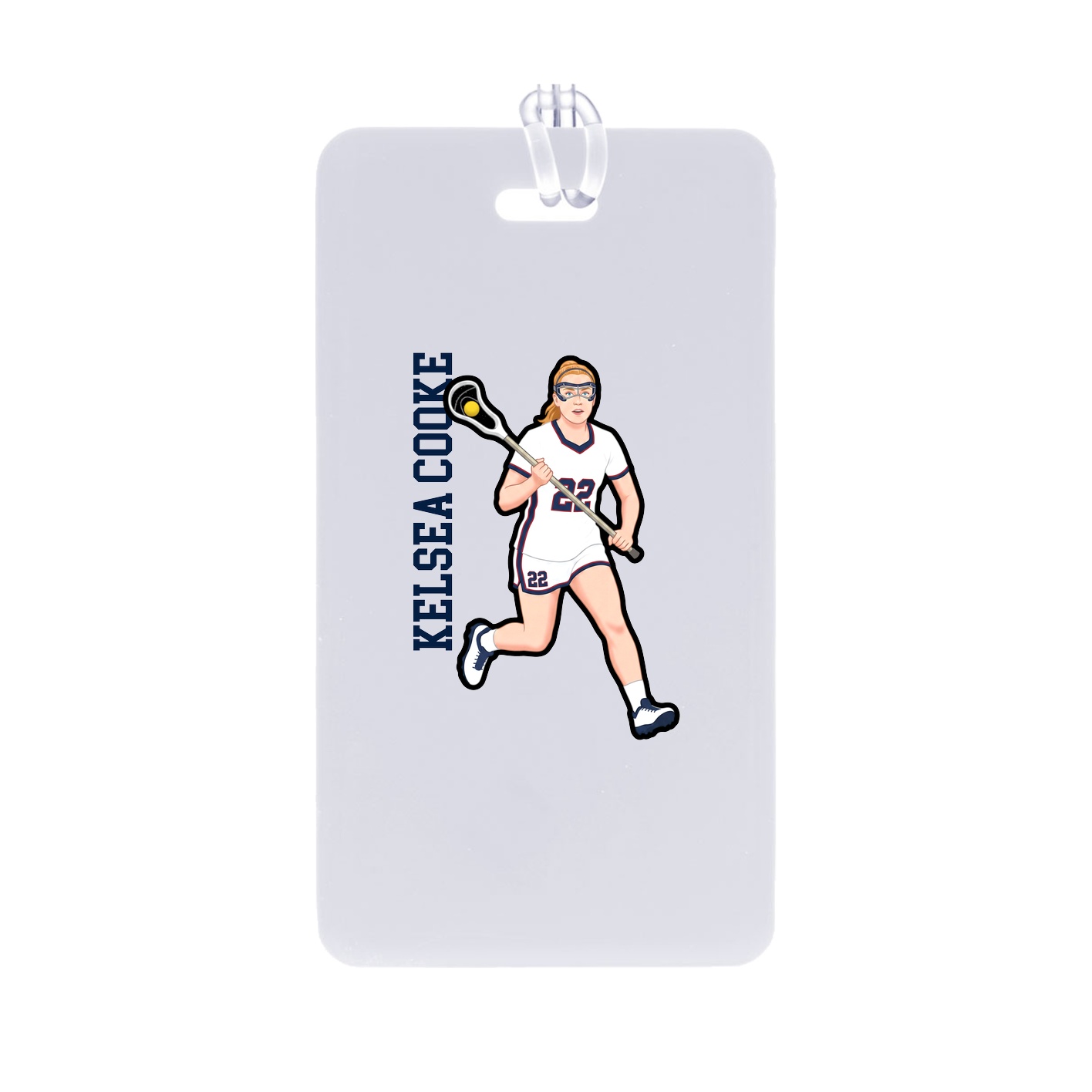 Bag Tag — Name Vertical in Classic