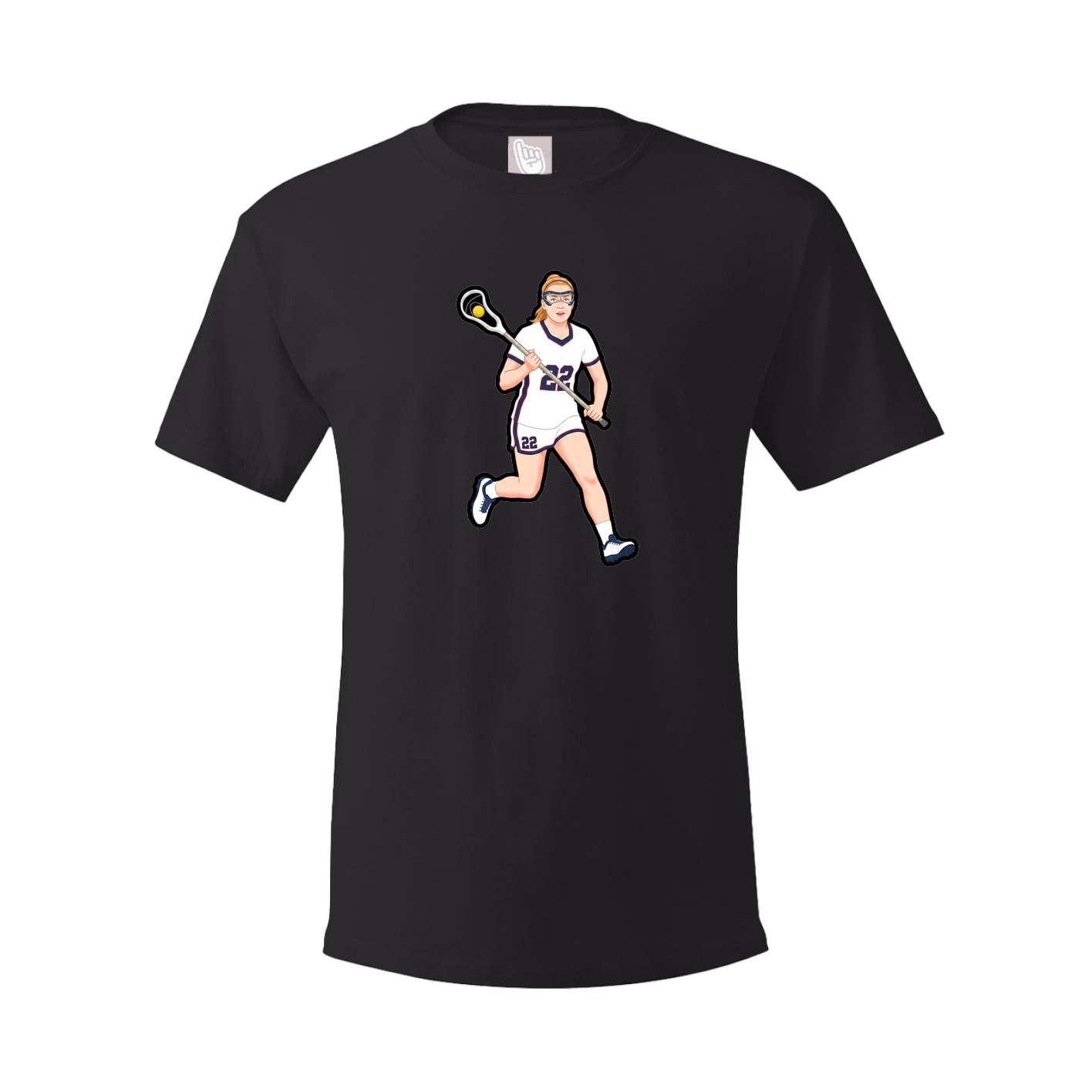 Youth Tee — Name Vertical in Black