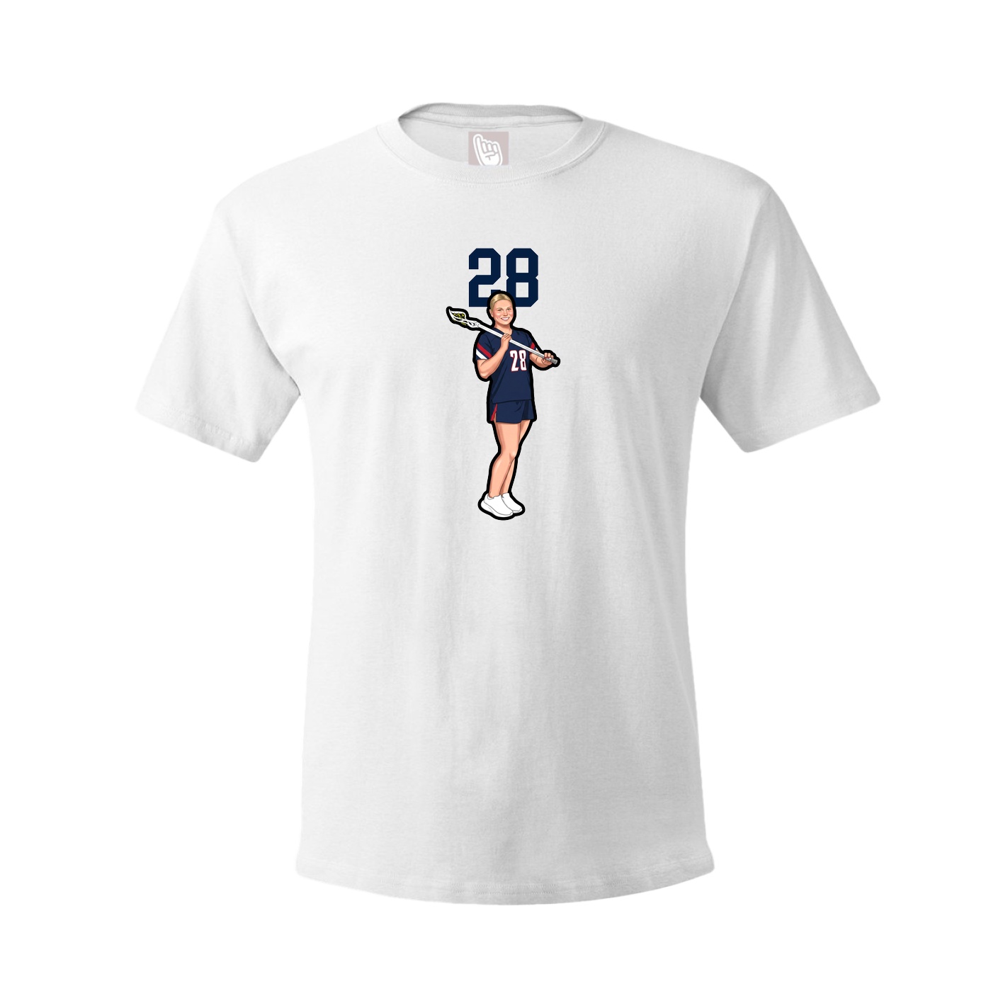 Tee — Number Top in White
