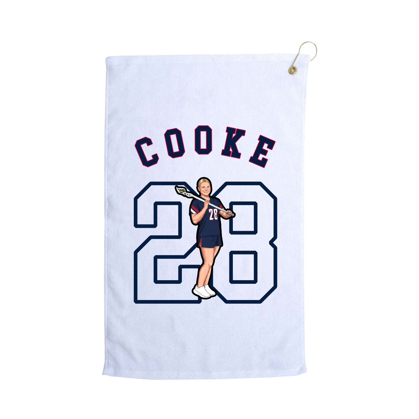 Golf Towel — Shirsey Arch in White